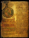first page of Bede's _Historia Ecclesiastica Gentis Anglorum_  [BL Cotton MS Tiberius C.II-f5v (9th-c Canterbury)]